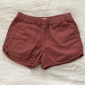 Madewell maroon shorts